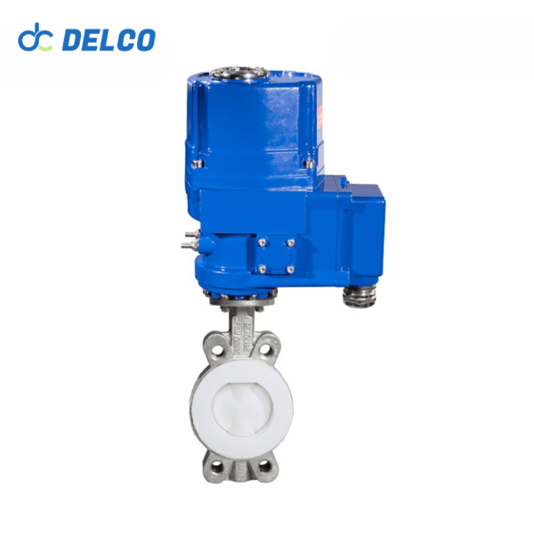 DELCO QT Explosion-proof Wafer Type Electric Fluorine Lined Butterfly Valve — изображение 3