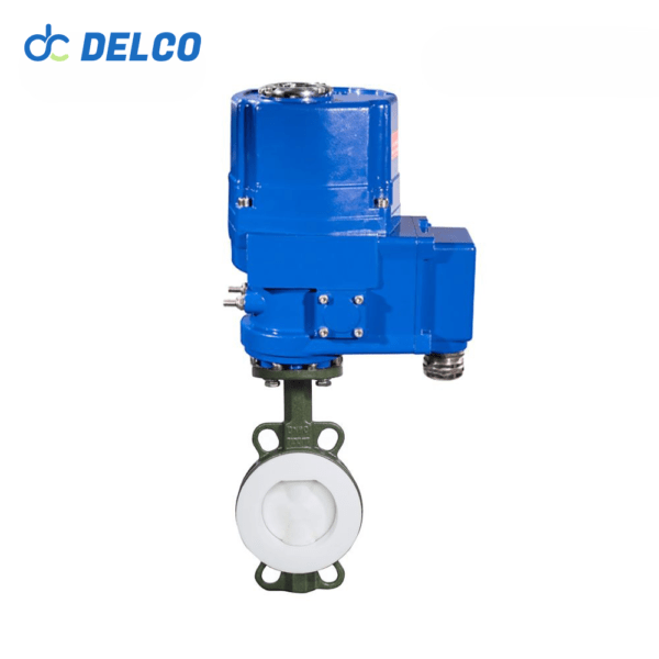 DELCO QT Explosion-proof Wafer Type Electric Fluorine Lined Butterfly Valve — изображение 2