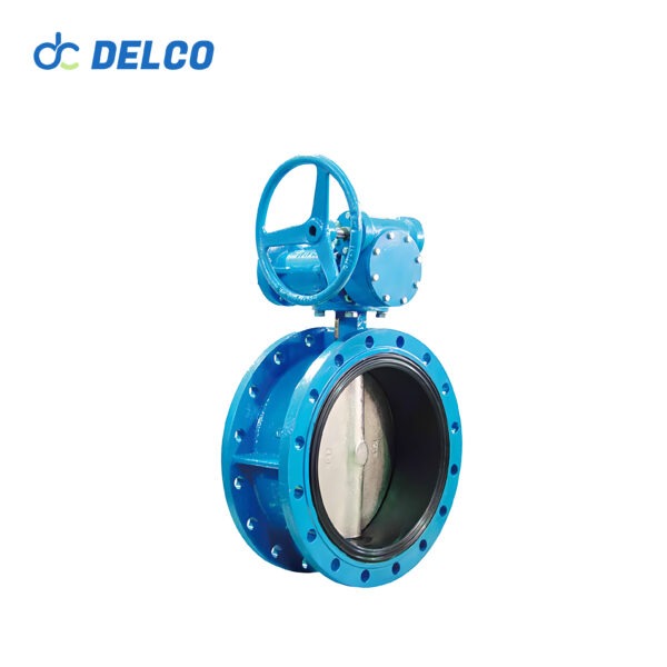 Flange Type Cast Iron Manual Butterfly Valve EPDM Rubber Seat Valves