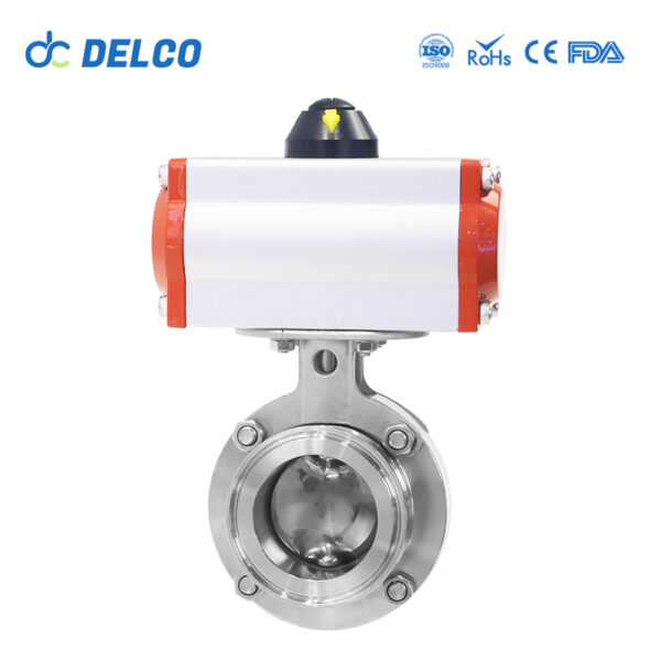 Pneumatic Sanitary Butterfly Valves