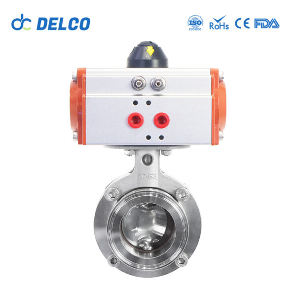 Pneumatic Sanitary Butterfly Valves