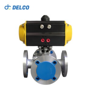 4 Way Pneumatic Flange Valves