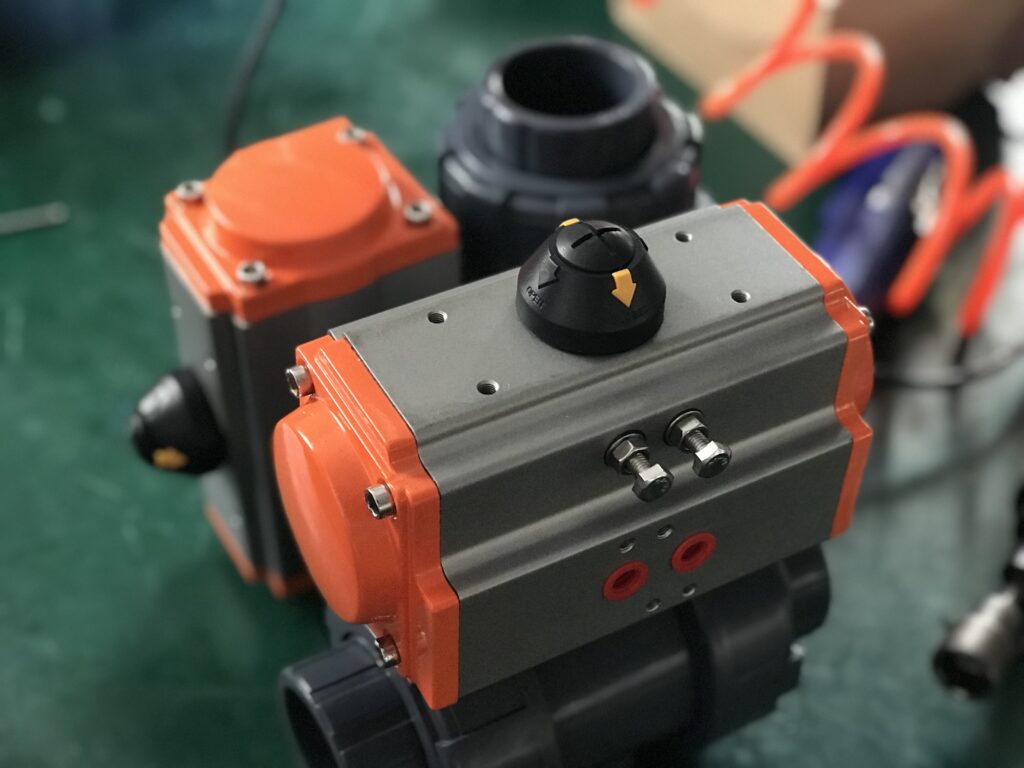 Pneumatic PVC ball valves