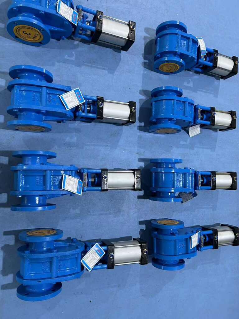 Pneumatic Ceramic Double Gate Valves