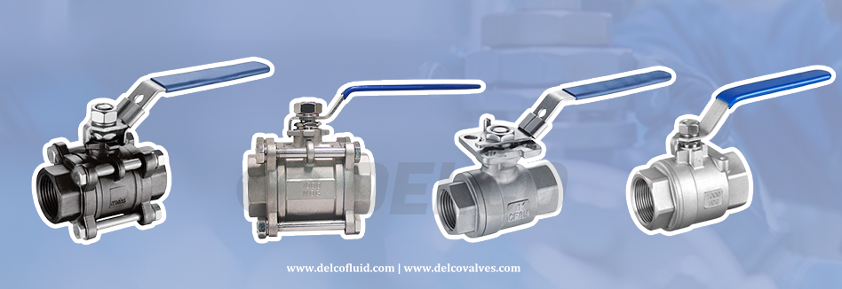 2PC ball valve and 3PC ball valve