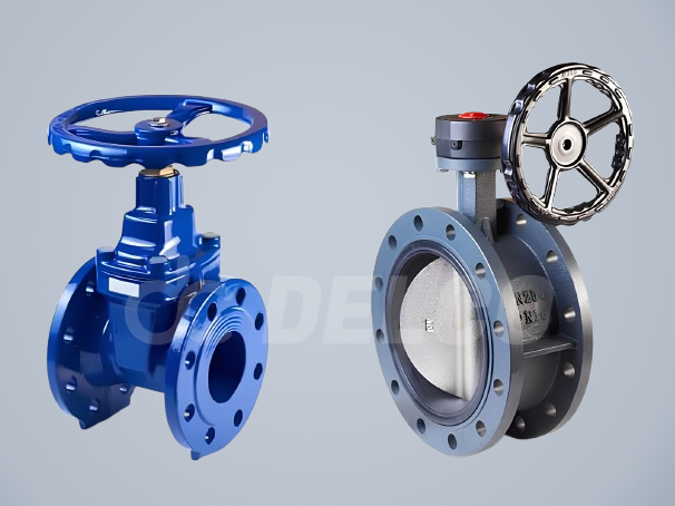 butterfly valve and gate valve