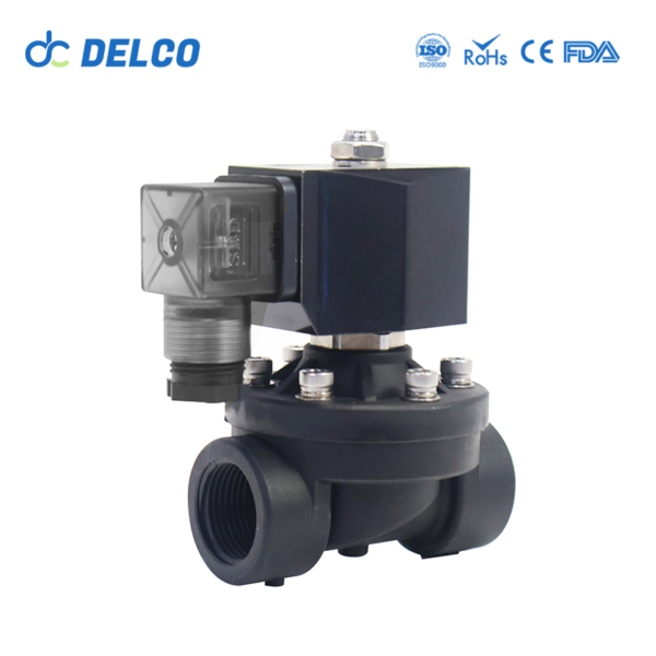 DELCO 2W21 Direct Acting Diaphragm Waterproof PVC Solenoid Valve