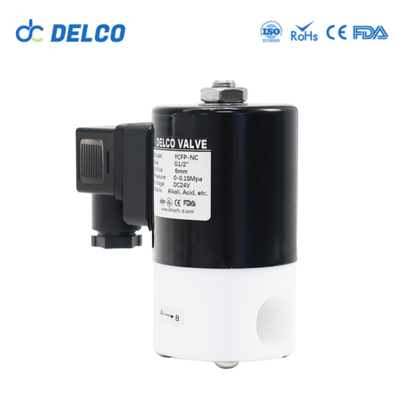 PTFE Corrosion Resistant Solenoid Valve