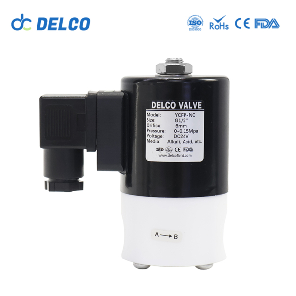 PTFE Corrosion Resistant Solenoid Valve