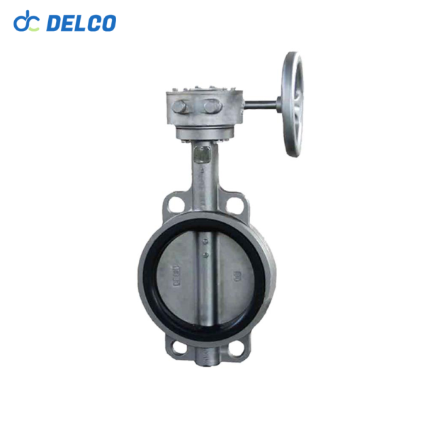 DELCO Stainless Steel EPDM Seated Wafer Manual Butterfly Valve