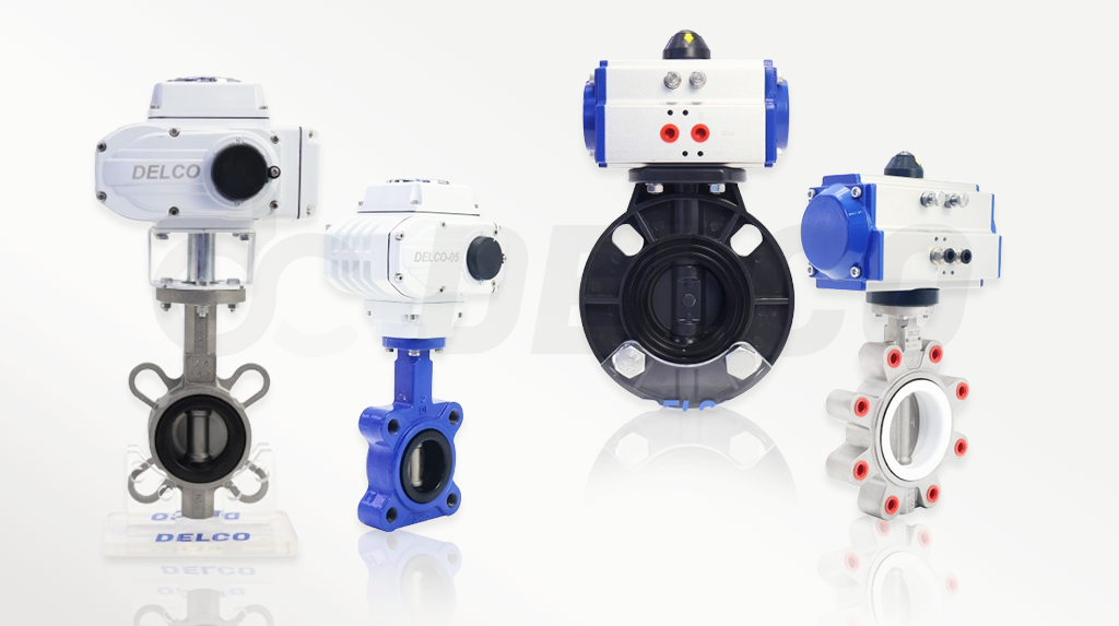 Electric butterfly valve and pneumatic butterfly valve